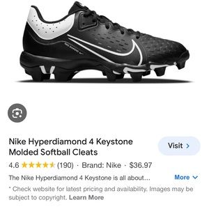 NEW 5Y Nike Softball Hyperdiamond Keystone Cleats